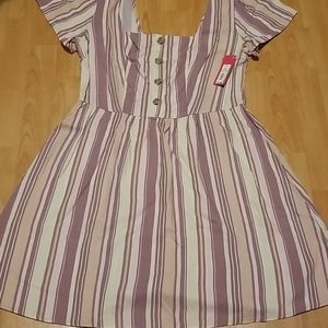 Xhilaration striped dress sz med
